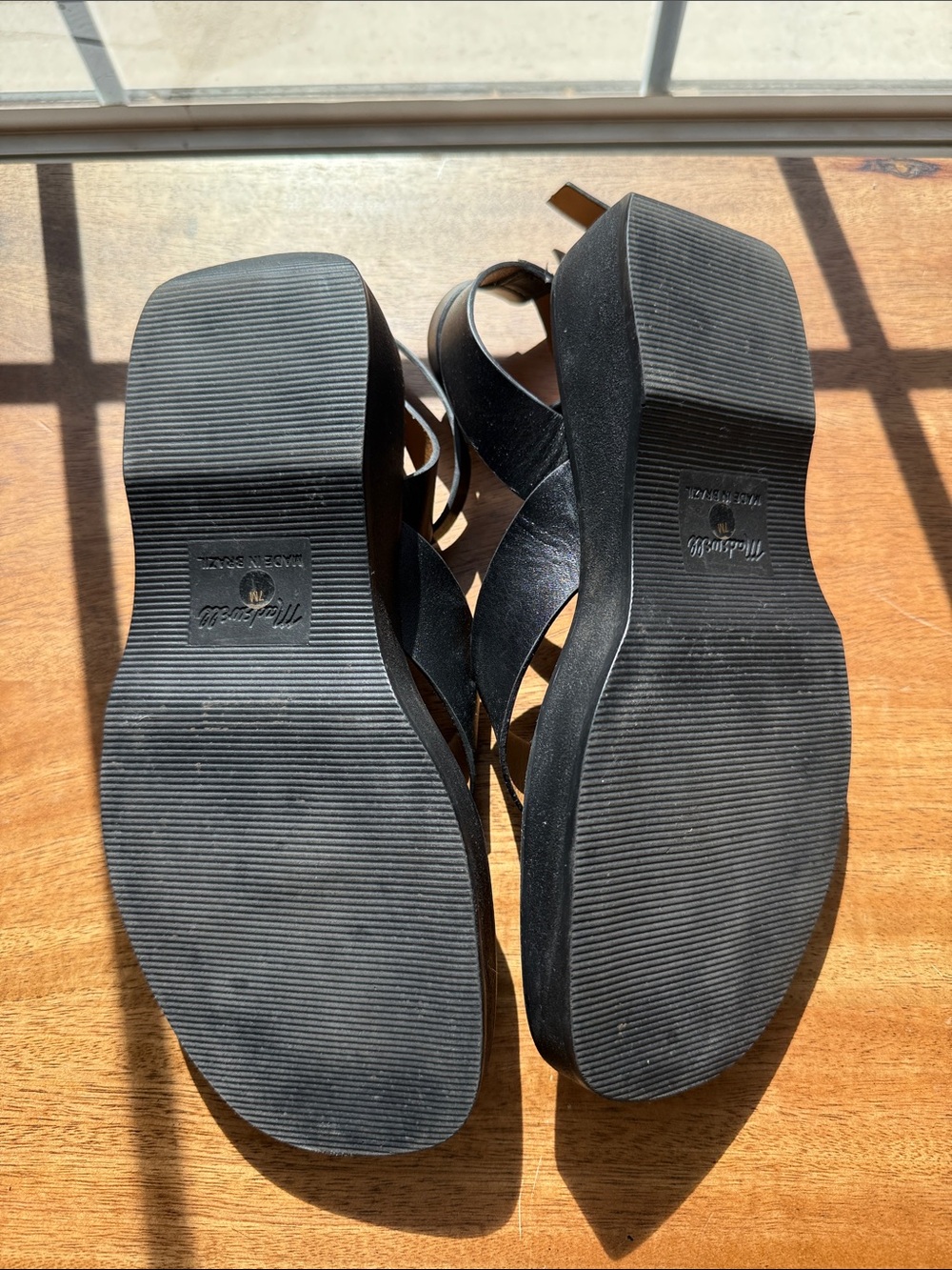 Madewell Black Platform Ankle-Strap Sandals - Picture 8 of 8